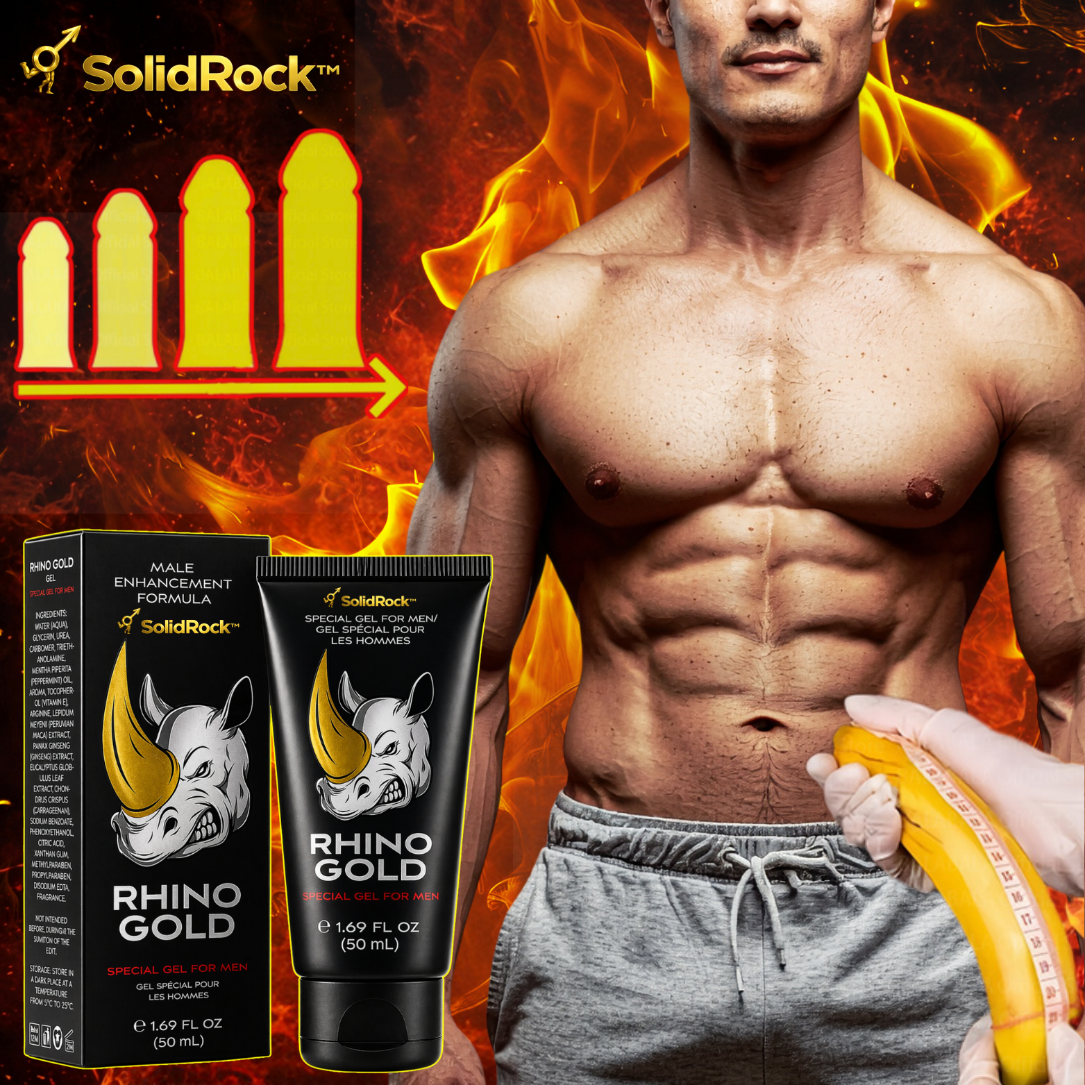 SolidRock™ gel for mannlig forbedring