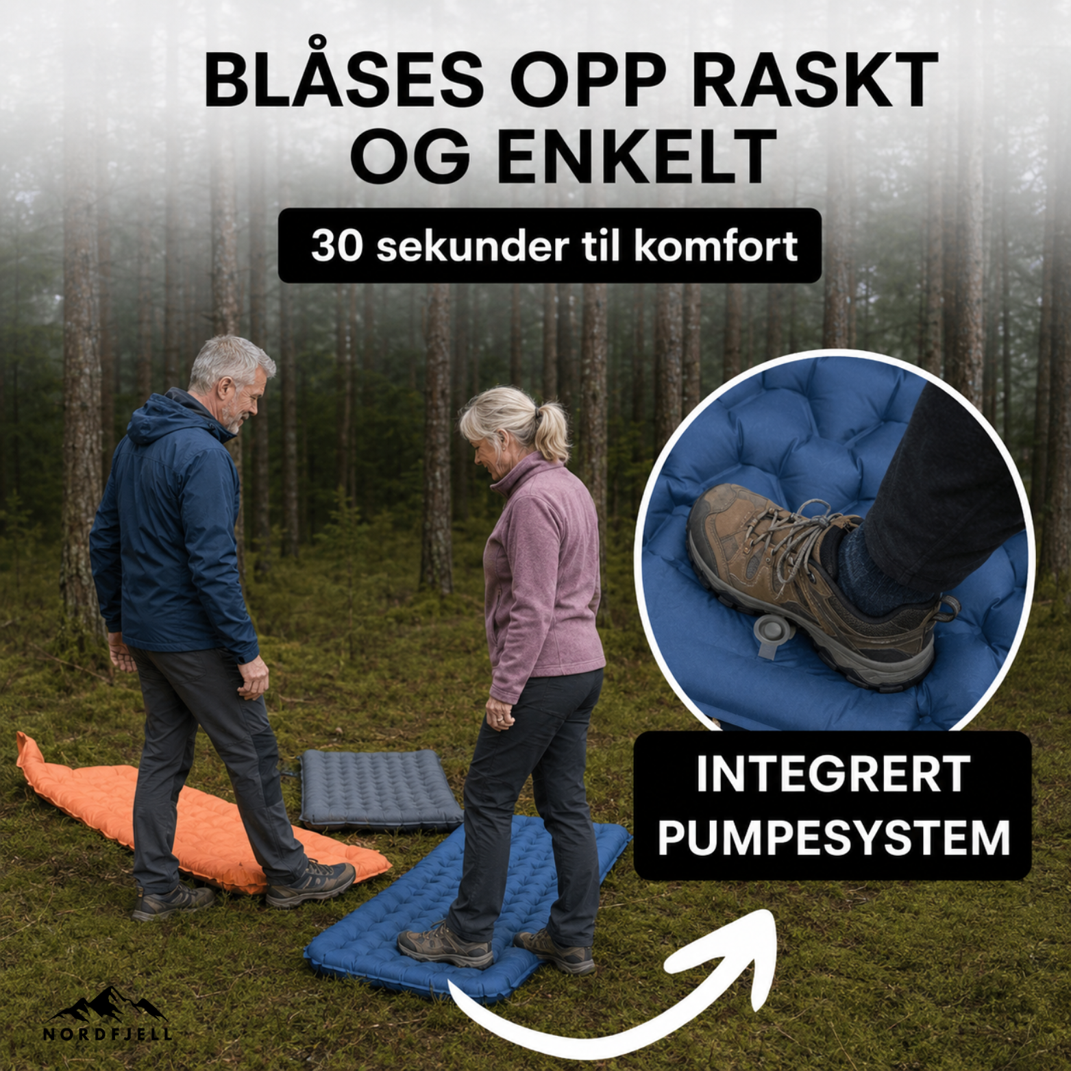 NordFjell™ ultralett og kompakt liggeunderlag